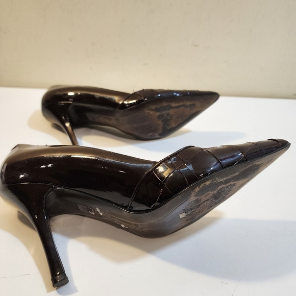 Marc Fisher Patent Leather High Heels pointed Toe Shoes size 7.5M - Picture 7 of 13